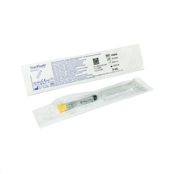Steriflush® Voorgevulde spuit 0,9% NaCl 3ml - steriel veld - 60 stuks